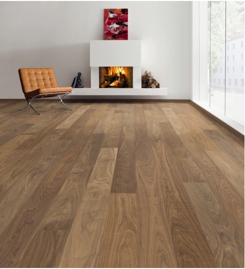 德国汉诺地板三层橡木Plank 1-Strip 180 2V American Walnut Markant 535453
